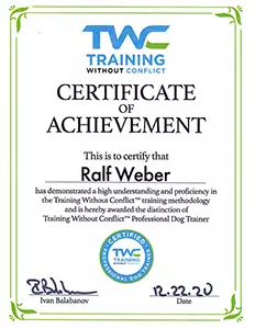TWC Certificate of Achievement